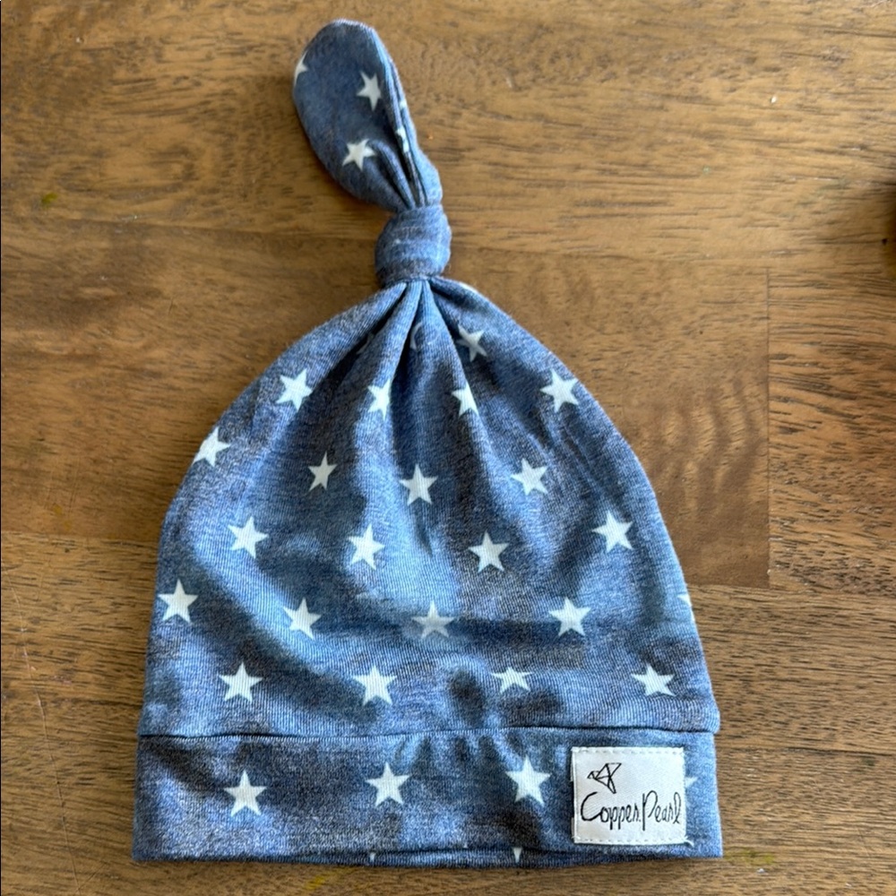 Blue Star Baby Hat